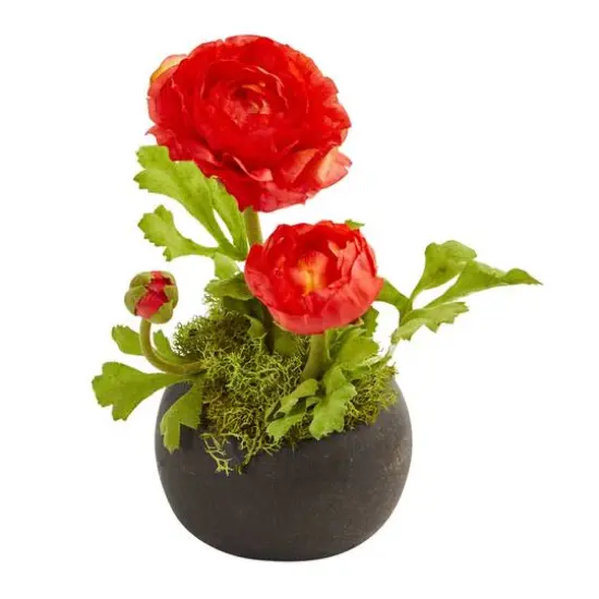 Ranunculus Artificial Arrangement (Set of 2) {3}