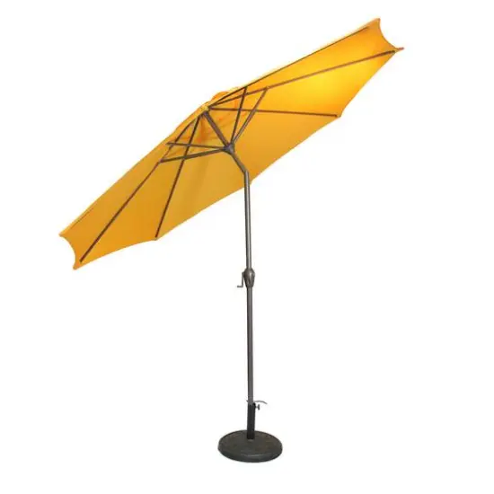 9ft. Yellow Outdoor Patio Market Umbrella {3}