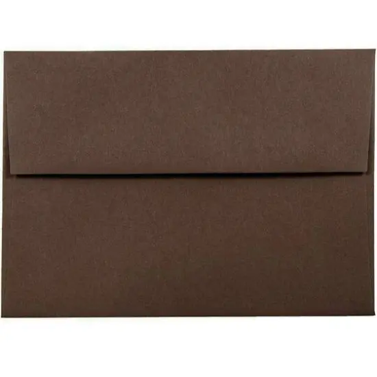 JAM Paper 4.375" x 5.75" Bright Colored Blank Greeting Cards & Envelopes, 100ct. Brown {4}