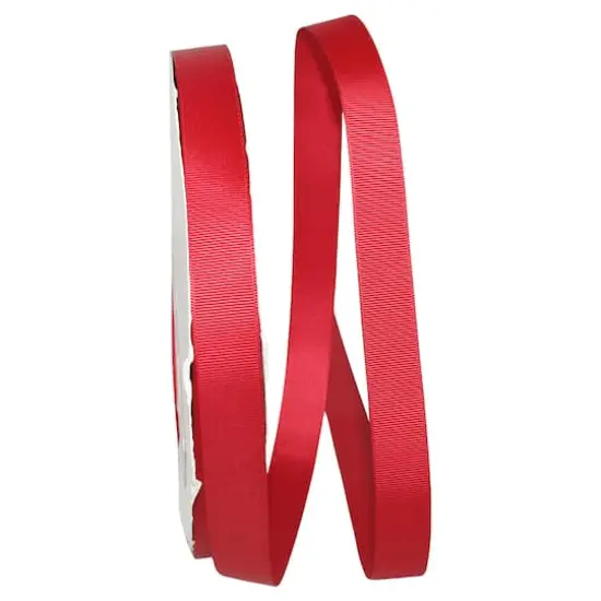 JAM Paper 7/8" x 100yd. Grosgrain Ribbon Scarlet {1}