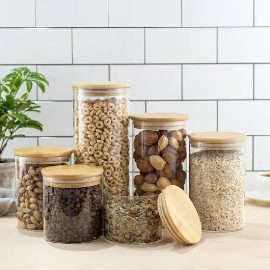 JoyJolt&reg; Airtight Storage Jars with Clamp Lids Set {3}