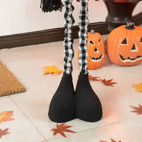 Glitzhome&reg; 38" Lighted Halloween Fabric Ghost Standing D&eacute;cor with Timer {8}