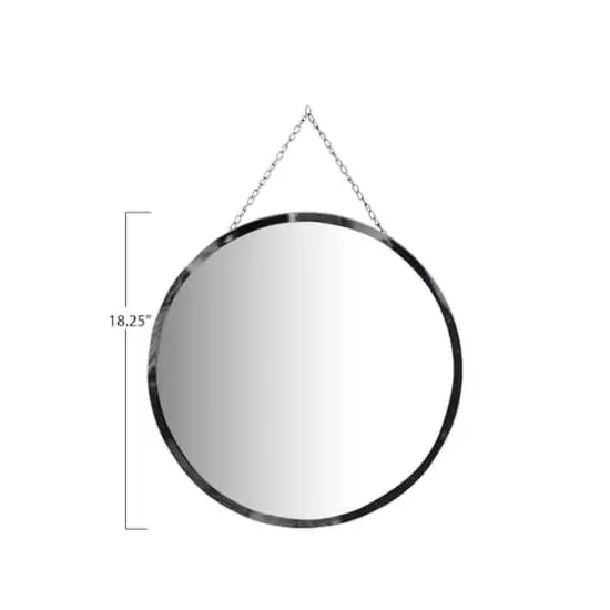 Hello Honey&reg; Round Frameless Wall Mirror with Decorative Chain {5}