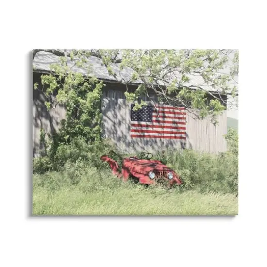 Stupell Industries Americana Lush Country Greenery Canvas Wall Art {1}