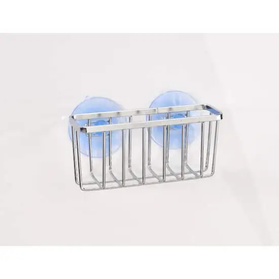 Kitchen Details Chrome Suction Cups Sponge Holder {4}