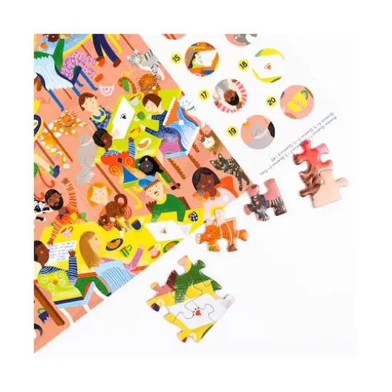 Cat Cafe & Dog Park Double-Sided Jigsaw Puzzle: 500 Pcs {7}