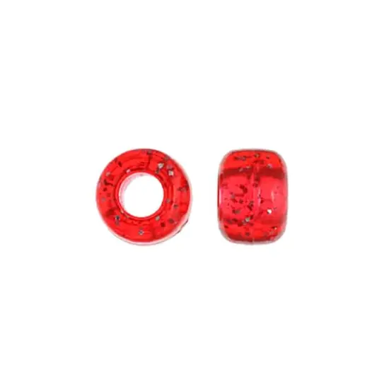 John Bead 9mm Sparkle Pony Beads, 1,000ct. Crimson {4}