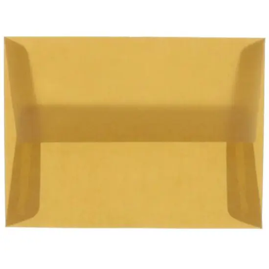 JAM Paper A2 Translucent Vellum Invitation Envelopes, 25ct. Earth Brown {1}