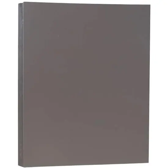JAM Paper Matte 8.5" x 11" 80lb. Cardstock, 50 Sheets Dark Gray {1}
