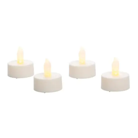 Ivory LED Twist Flame Tealight Candles, 4ct. by Ashland&reg; {5}