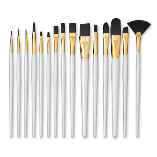 Black Taklon Brush Super Value Pack by Craft Smart&reg; {1}