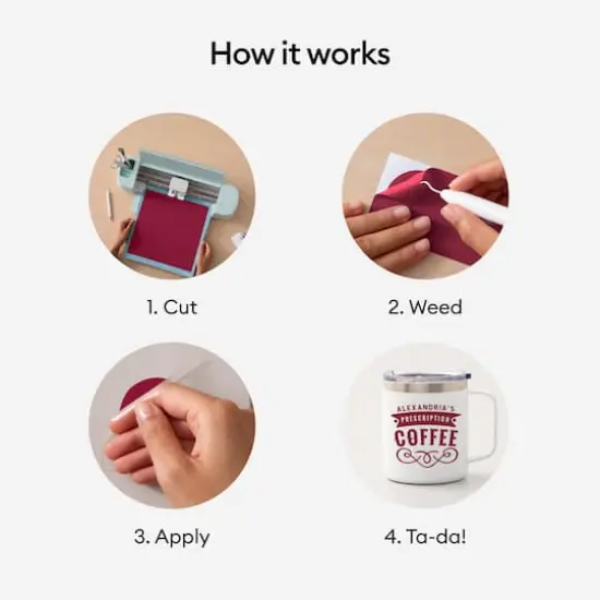 Cricut&reg; 12" x 48" Permanent Vinyl Dark Red {6}