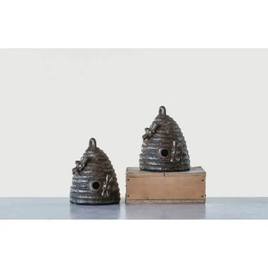 Hello Honey&reg; Cast Iron Beehive Bookends Set {3}