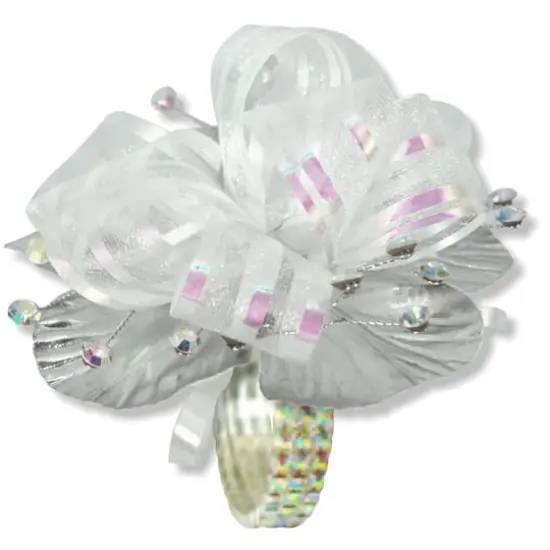 Fitz Delightzz Floral Iridescent Rhinestone Bracelet {1}
