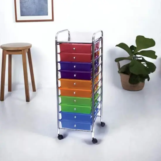 Storage Studios Home Center 10 Drawer Rolling Cart {1}