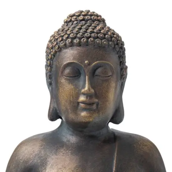 Glitzhome&reg; 19" Meditating Buddha Statue {7}