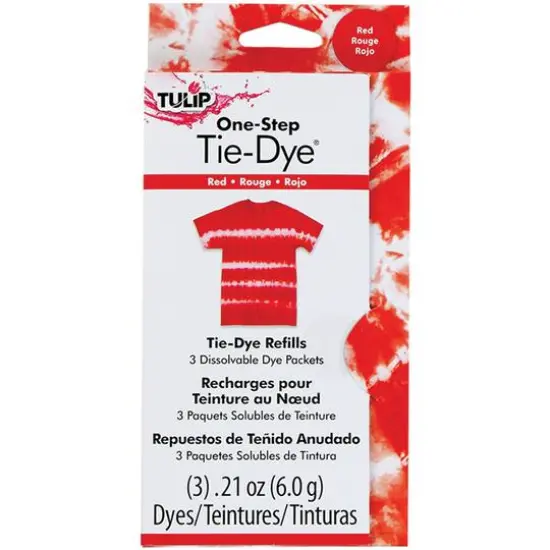 Tulip&reg; One-Step Tie-Dye Refills, 3ct. Red {1}