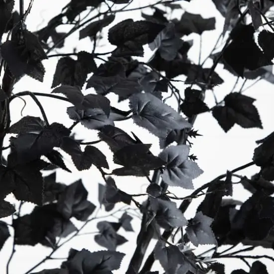 7ft. Artificial Halloween Black Maple Tree {4}