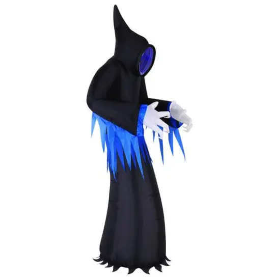 8ft. Inflatable Halloween Light Up Infinity Mirror Reaper {3}