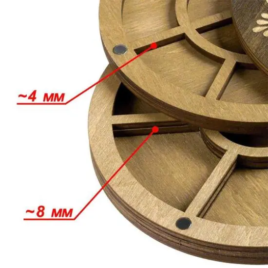 Wonderland Crafts 5.5" Multi-Layer Circle Bead Organizer {4}
