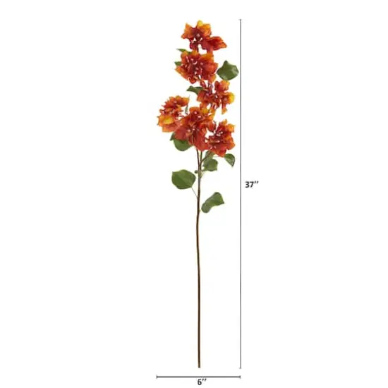 37'' Bougainvillea Artificial Flower Spray, 4ct. Orange {4}