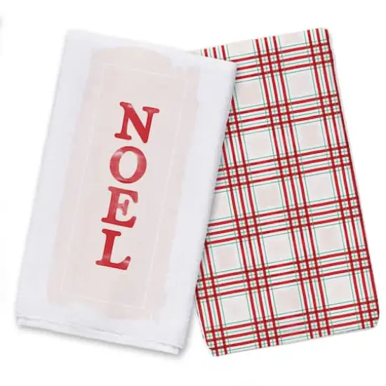 Noel On Cream Tea Towel Set {1}
