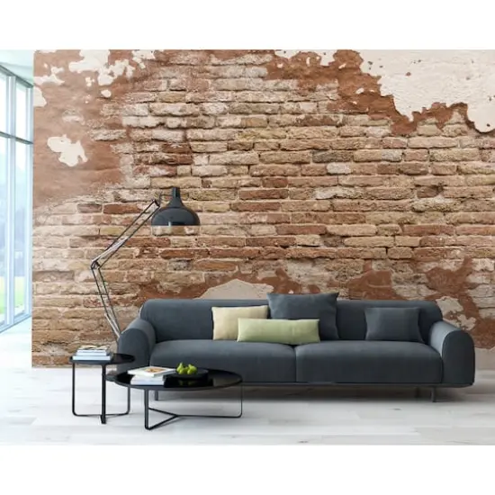Wall Rogues Distressed Brick Wall Mural {3}