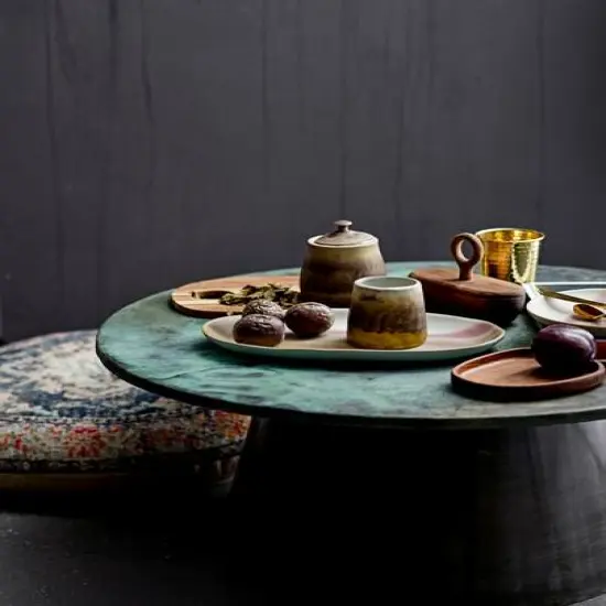 Hello Honey&reg; 5" Acacia Wood Divided Container with Lid {1}