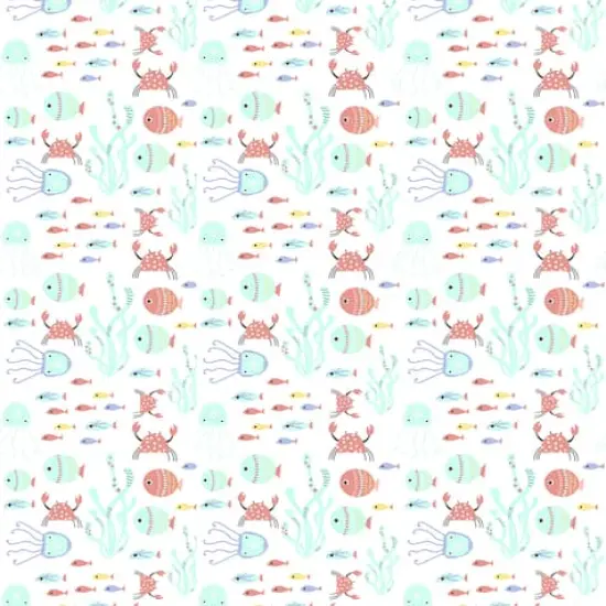 Springs Creative Mermaid Fun Down Under Cotton Fabric {3}