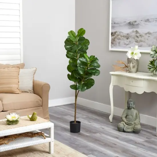 4.5ft. Potted Fiddle Leaf Fig Tree {5}