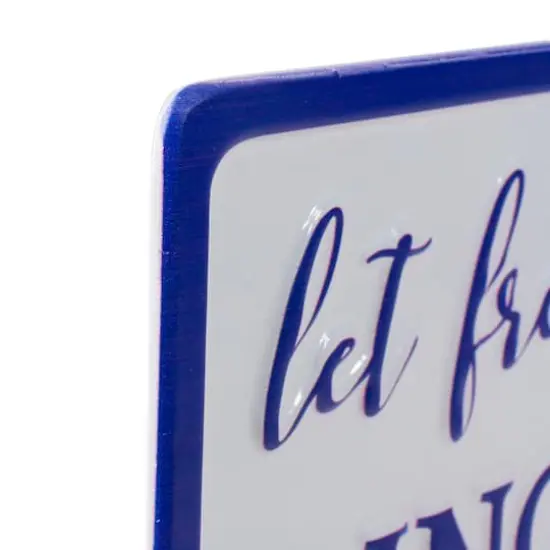 12" Metal Patriotic Let Freedom RING Sign Wall D&eacute;cor {5}