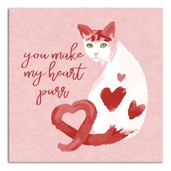 You Make My Heart Purr Canvas Wall Art {1}