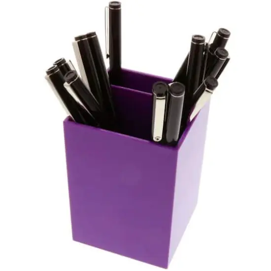 JAM Paper Plastic Pen Holder Purple {6}