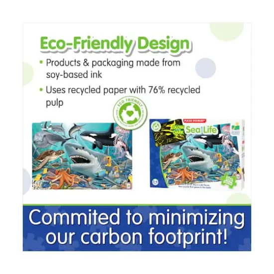 Puzzle Doubles! - Glow in the Dark Sea Life: 100 Pcs {7}