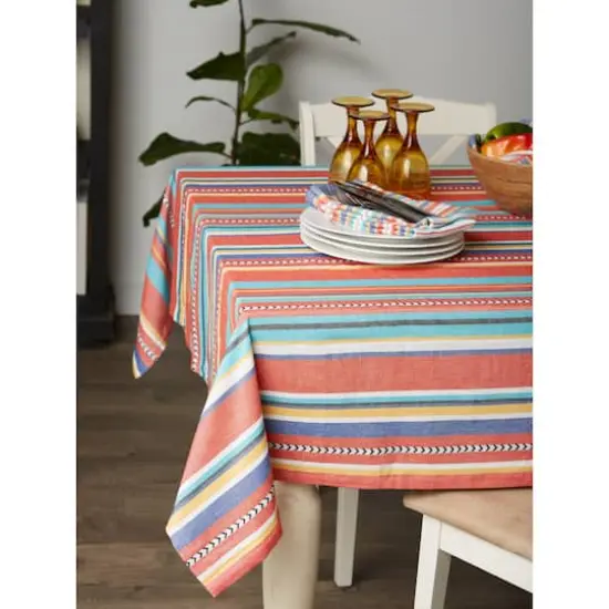 Verano Stripe Tablecloth 52" x 52" {5}