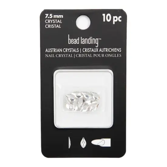 7.5mm Crystal Flame Glue-On Austrian Crystals by Bead Landing&trade;, 10ct. {4}