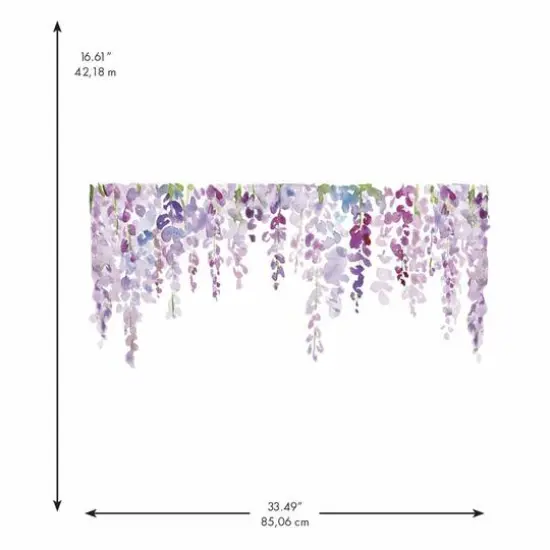 RoomMates Watercolor Wisteria Peel & Stick Giant Wall Decals {5}