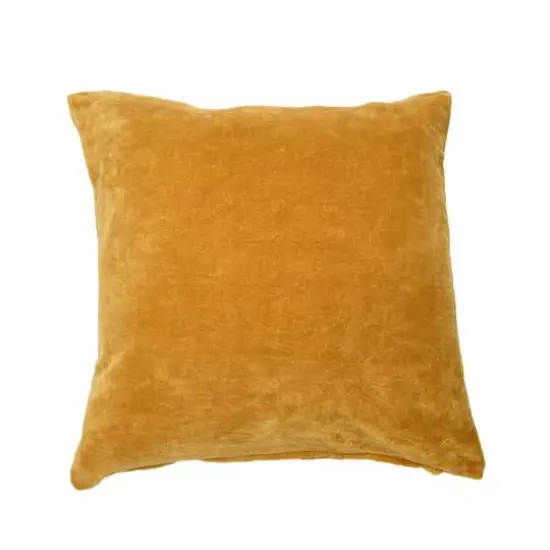 Hello Honey&reg; Orange Square Velvet Knife Edge Pillow Cover {3}