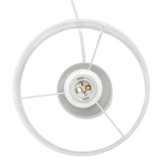 Simple Designs 16" Textured Linear Ceramic Table Lamp Taupe {10}