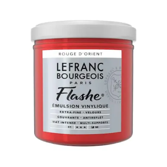 Lefranc & Bourgeois Flashe&reg; Matte Artist's Color, 125mL Oriental Red {1}