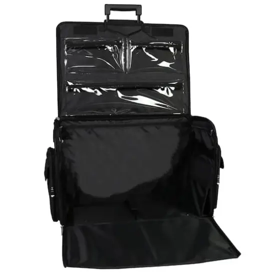 Everything Mary XL Black Quilted Deluxe Rolling Sewing Machine Case {3}