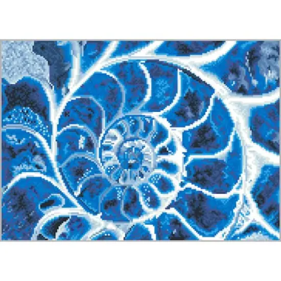Diamond Dotz® Intermediate Blue Nautilus Diamond Facet Art Kit {4}