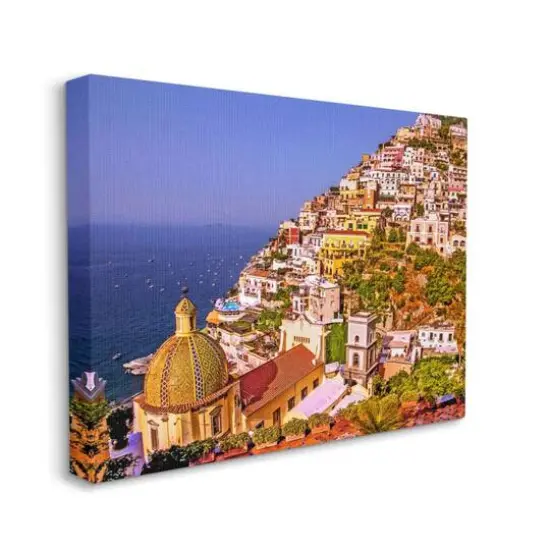 Stupell Industries Coast Town Ocean Landscape Photograph Canvas Wall Art {1}