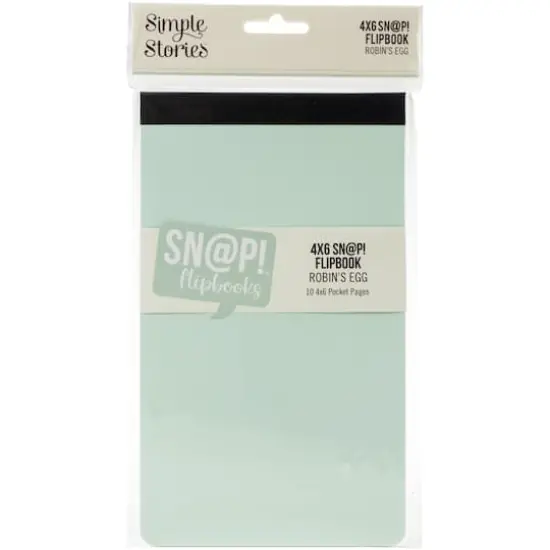 Simple Stories&trade; Sn@p!&trade; Flipbook Album, 4" x 6" Robin Egg {1}