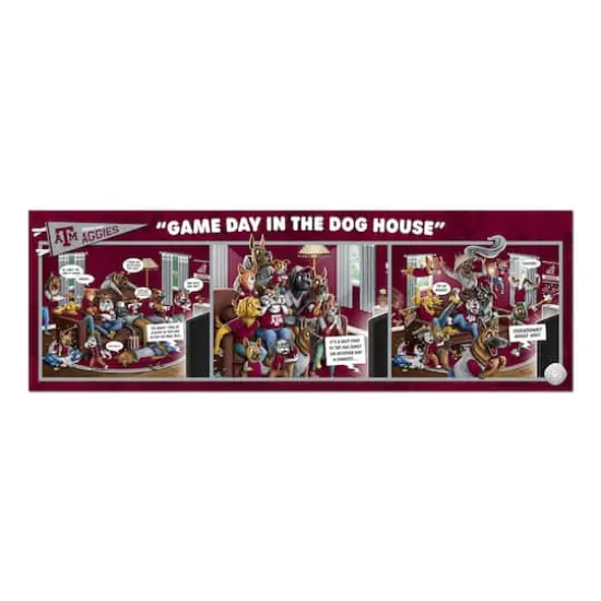 College Game Day in the Dog House 1,000 Piece Puzzle Texas A&M Aggies {5}