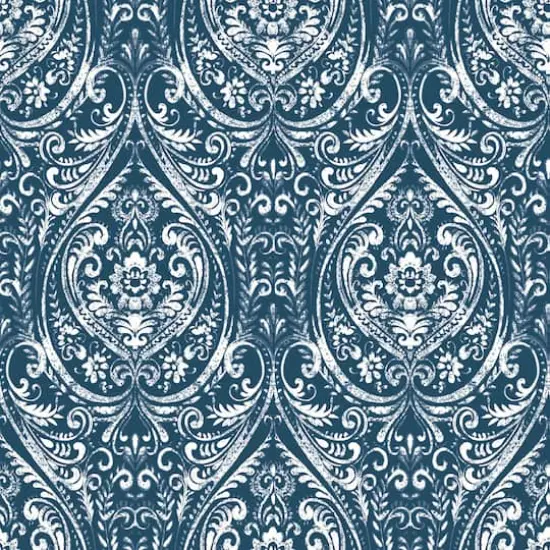 NuWallpaper Bohemian Damask Indigo Peel & Stick Wallpaper {1}
