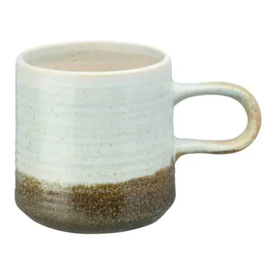 Hello Honey&reg; Assorted Stoneware with Blue and Brown Reactive Glaze Mug Set {4}