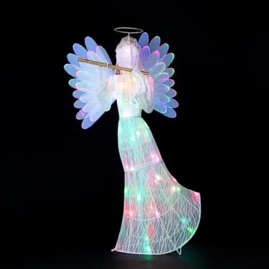 3ft. Outdoor Animated Fiber-Optic Angel {5}