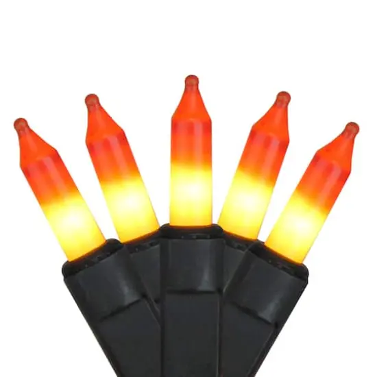 50ct. Yellow & Orange Candy Corn Mini Halloween Light Set {1}