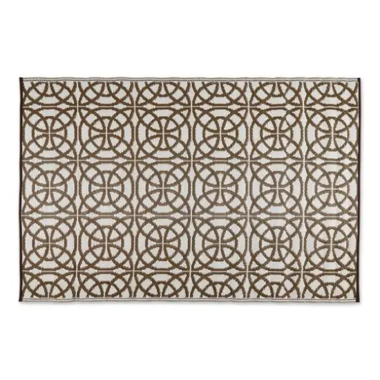 DII&reg; Dark Brown Infinity Circle Outdoor Rug, 4ft. x 6ft. {7}